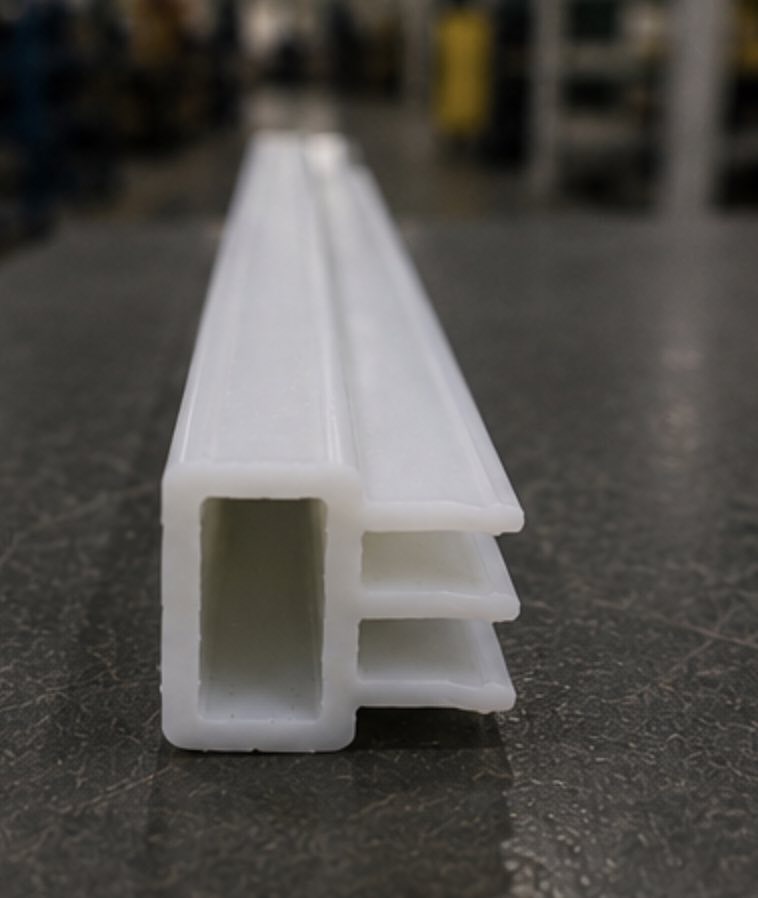 Finished custom extruded profiles for appliances